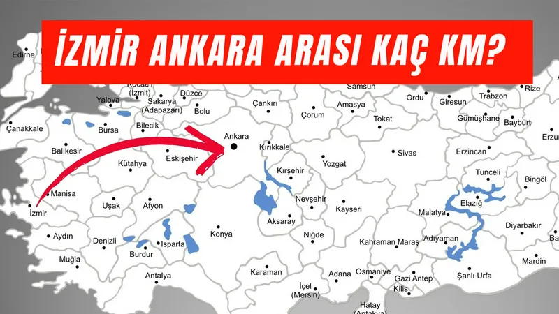 İzmir Ankara Arası Kaç Km? Özel Araçla Kaç Saat Sürüyor?