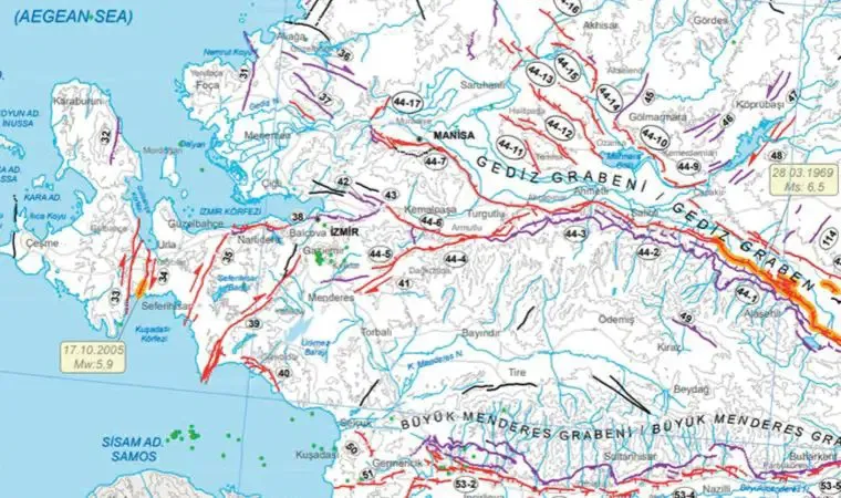 İzmir fay hattı haritası 2025