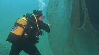 İzmir Karaburun’da 1.5 Ton Hayalet Ağ Temizliği Yapıldı