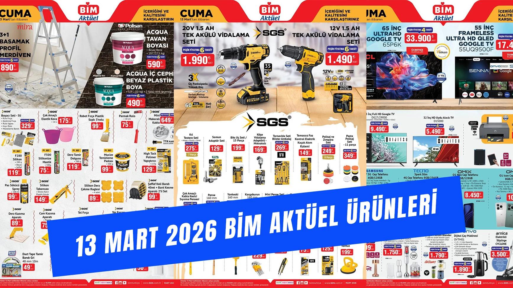 Evini Baştan Yaratmak İsteyenler Dikkat, Bim’e Bu Hafta Hırdavat Ürünleri Geliyor! Bim Aktüel 13 Mart 2026 Kataloğu!