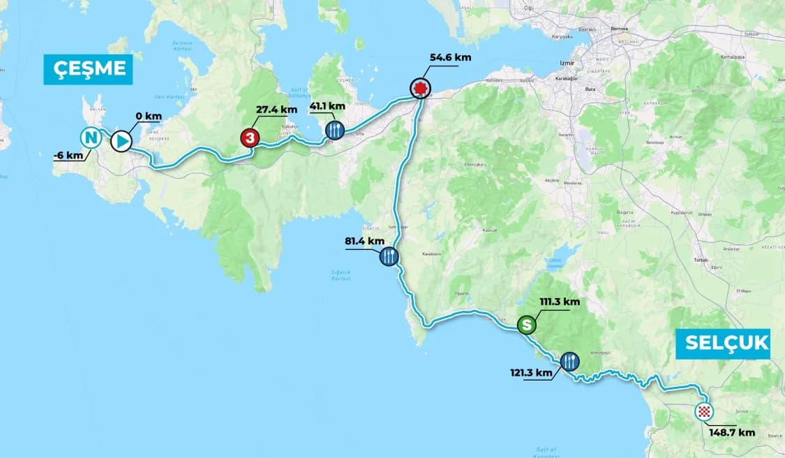 İzmir'de Cumhurbaşkanlığı Bisiklet Turu Nedeniyle Trafiğe Kapanacak Yollar Belli Oldu