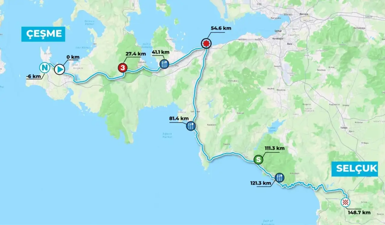 İzmir'de Cumhurbaşkanlığı Bisiklet Turu Nedeniyle Trafiğe Kapanacak Yollar Belli Oldu
