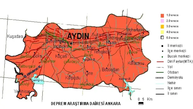 Aydın Zemini Sağlam İlçeler: Efeler Fay Hattı Nereden Geçiyor?